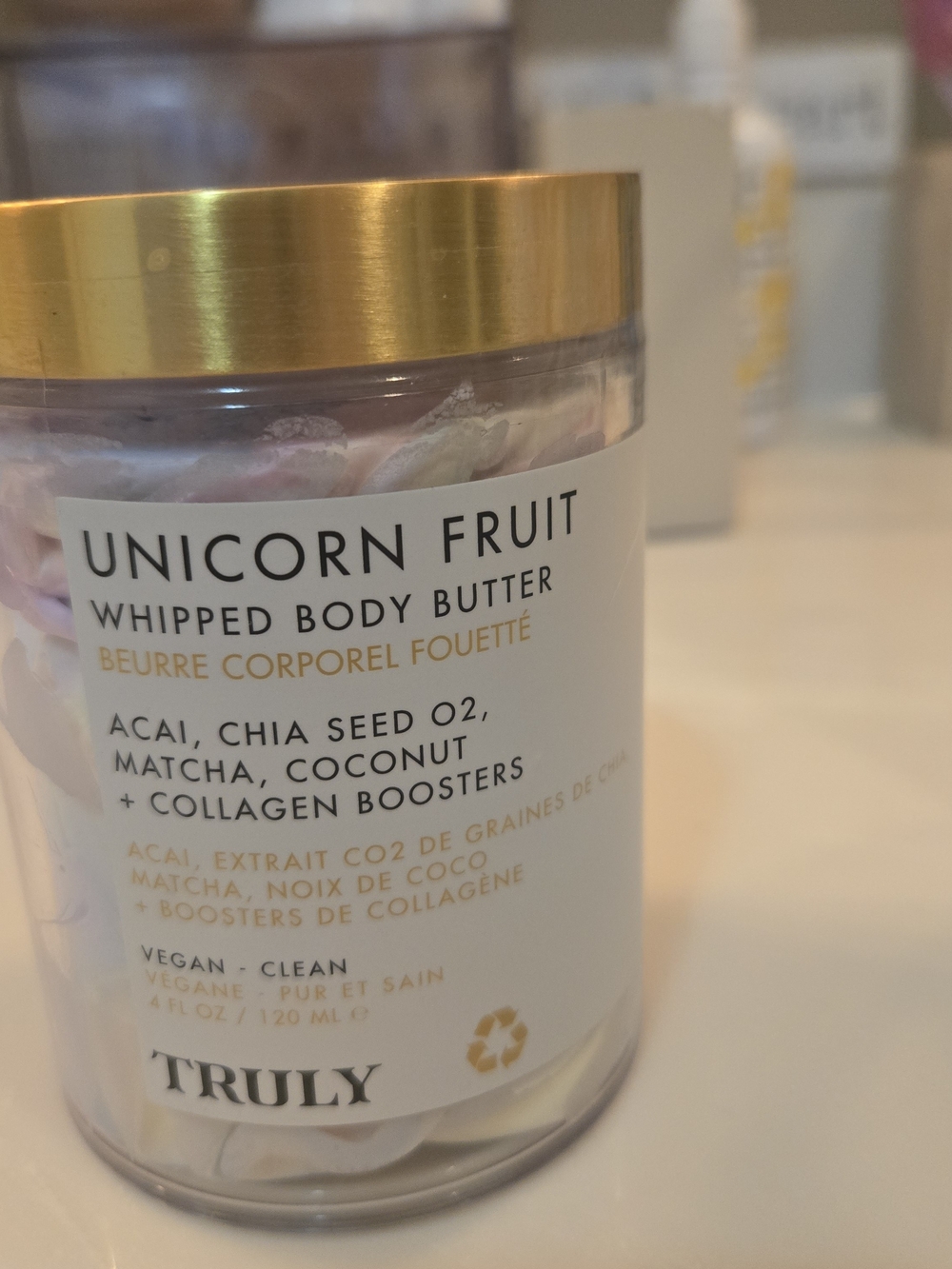 Truly Unicorn Fruit Whipped Body Butter - Pink/White